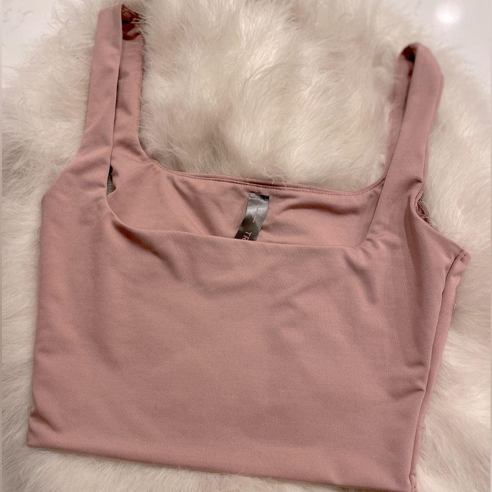 Casual Crop Top in Blush